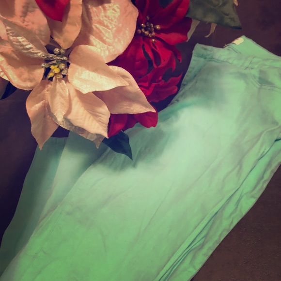 Crown & Ivy Mint Pants- Skinny - Picture 1 of 1